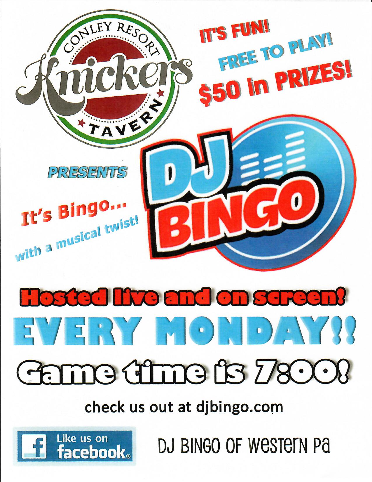 DJ Bingo Mondays - Conley Resort